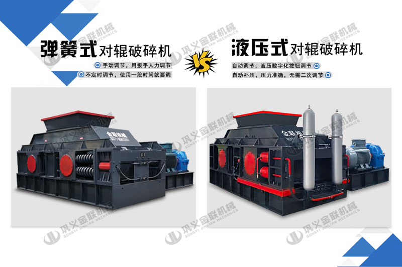 弹簧对辊式制砂机和液压对辊制砂机对比